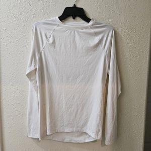 ALL IN MOTION SHIRT WOMEN MED LONGSLEEVED DRIFIT LIGHTWEIGHT WHITE ATHLETIC TOP